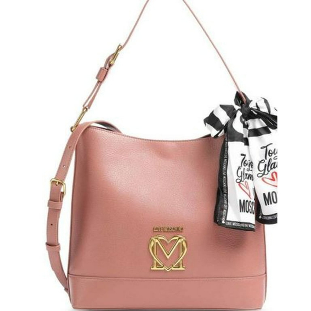 Love Moschino pink Shoulder Bag Scarf